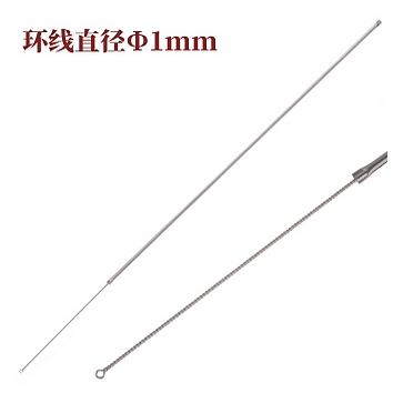 日本进口不锈钢接种环采样棒可重复灭菌细胞培养接种环1mm/4mm