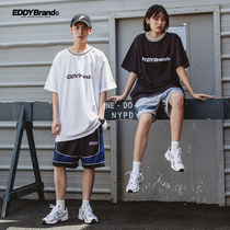 EDDY20 summer new quick-drying fabric round neck loose T-shirt men and women hip hop trend jersey T-shirt original