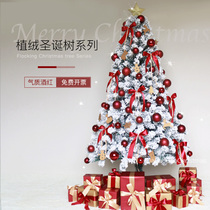 White flocked Christmas tree home package 1 2 1 5 1 8 2 1 meter Christmas falling snow internet celebrity ins decoration