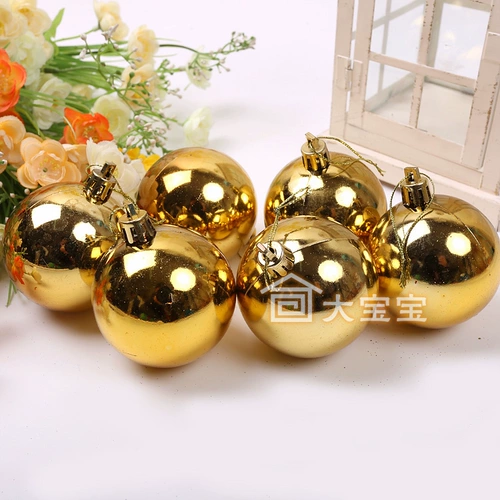 8см гальванизация яркого лица Рождественское мяч для торгового торгового центра