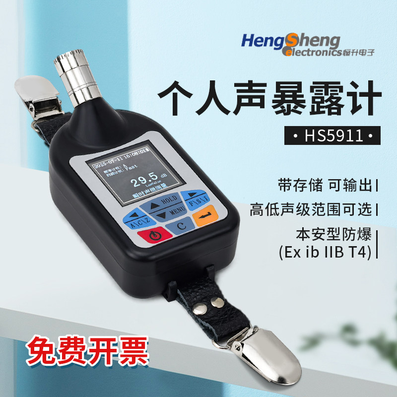 嘉兴恒升HS5910型噪音测量仪建筑工地噪音源噪声监测自动测定