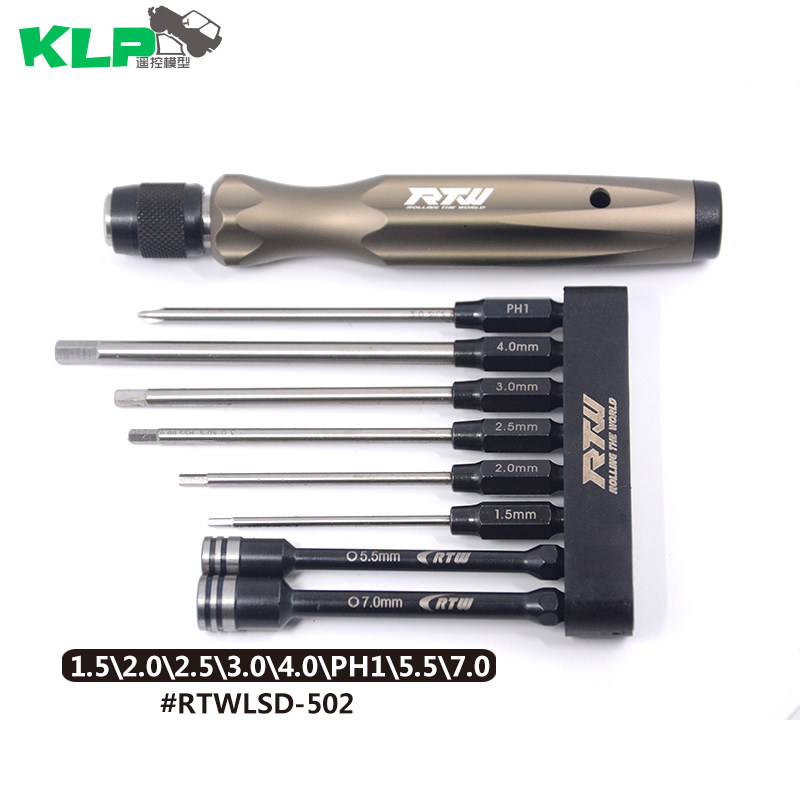 RTW Sub-Hexagonal Screwdriver Implanter RC Car Die Inner Hexagon Multi-Combinations Tool Kit