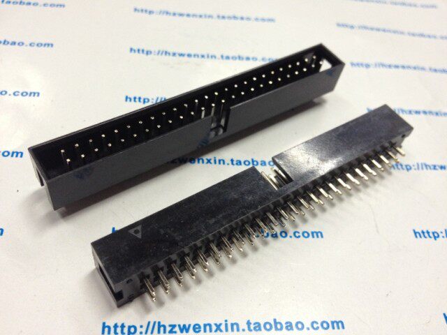 Connector straight foot DC3-50P Easy horn seat 2 54mm pitch