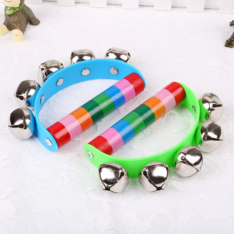 Early Education Yi Baby Toys 0 - 1 year old pacifies hand rings baby listening grasp training loud wood instruments