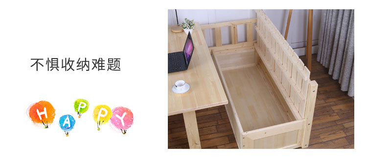Miễn phí vận chuyển gỗ đa chức năng kép sofa giường giường trẻ em với một bàn nhỏ gọn giường thông hiện đại 1.2m - Giường giường ngủ giá rẻ