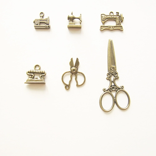 Аксессуар ручной работы, бронзовые медные аксессуары, подвеска, ножницы