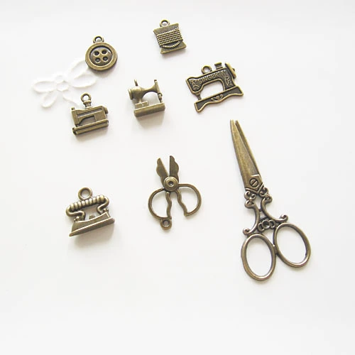 Аксессуар ручной работы, бронзовые медные аксессуары, подвеска, ножницы