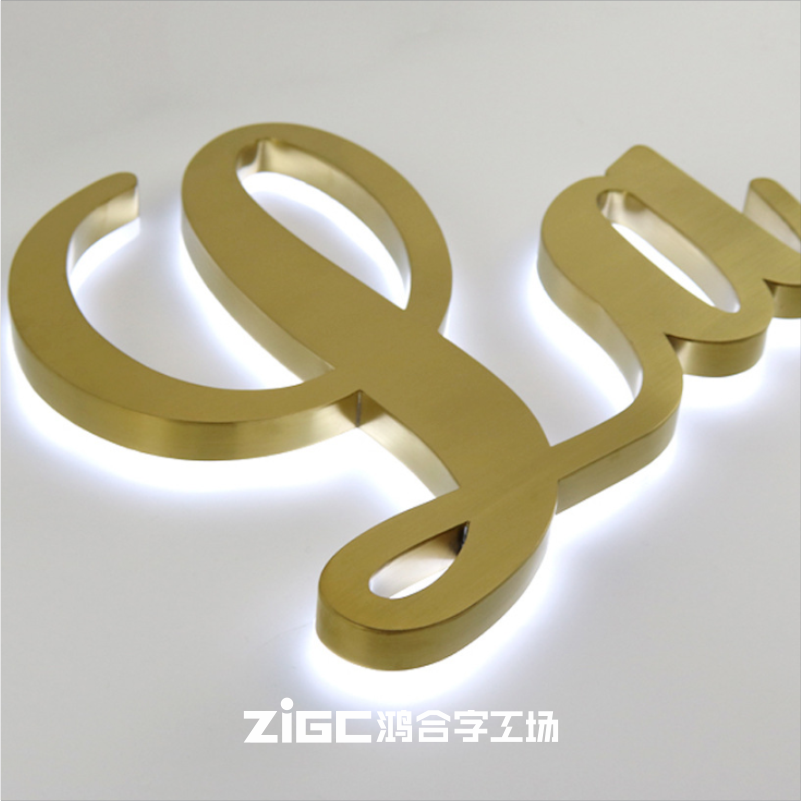 Manufacturer direct sales luminous character set as shop sign door head LED light acrylic luminous character advertising sign custom
