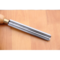 Semi-round billet square wooden car Round Dukai high speed steel woodworking hand-held turning knife Hardwood fine grinding cutting edge Hand peeling