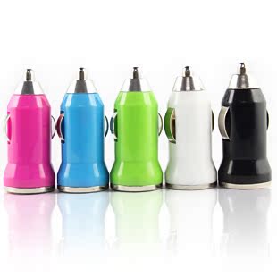 Mobile phone onboard charger Point Tobacco USB port Seven color USB car charging head 5V1A