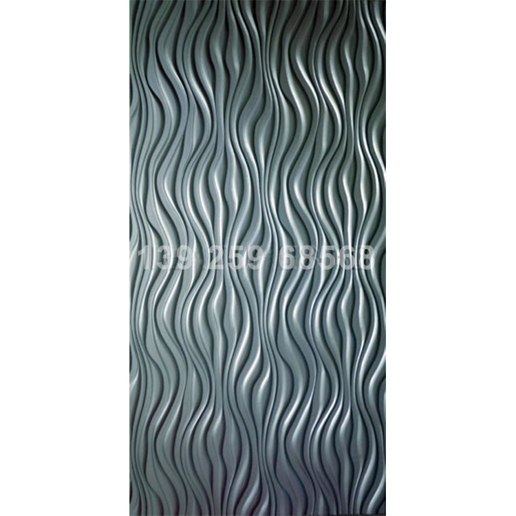Wave Plate Corrugated Plate Solid Relief Plate Flame Retardant Plate 3d Wall Panels Front Background Wall Density Board