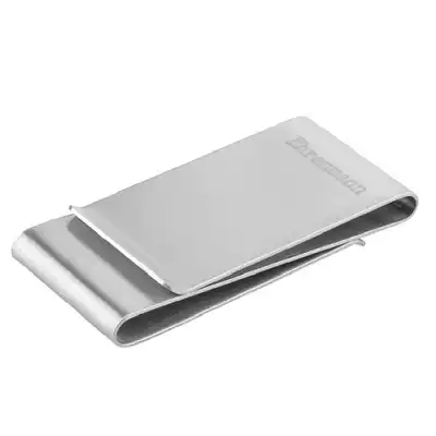 Clearance stainless steel two-in-one metal wallet men's high-end banknote clip card clip silver paper clip