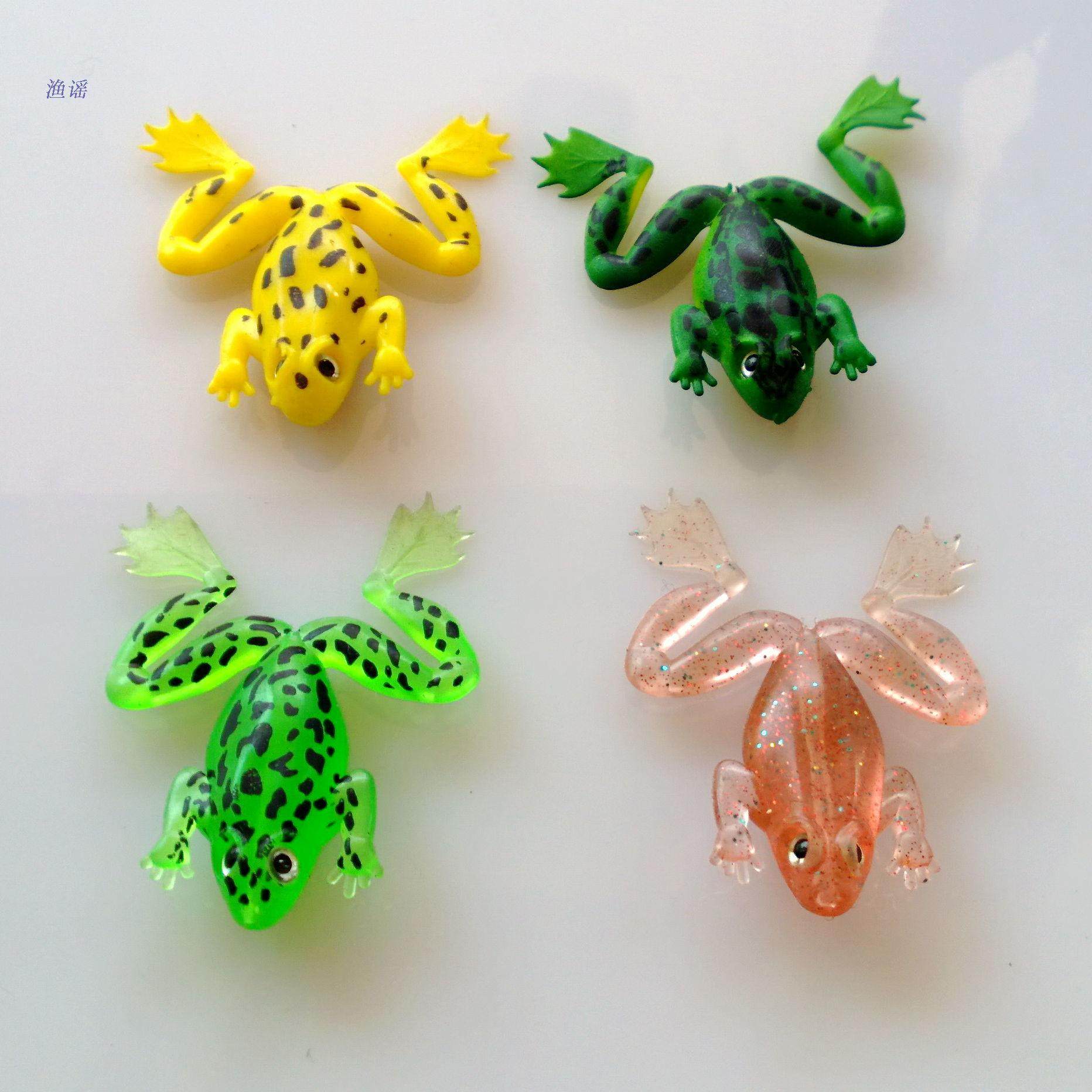 防掛刮水草底鉤仿生真雷強青蛙4 5克釣黑魚軟餌淡水路亞餌