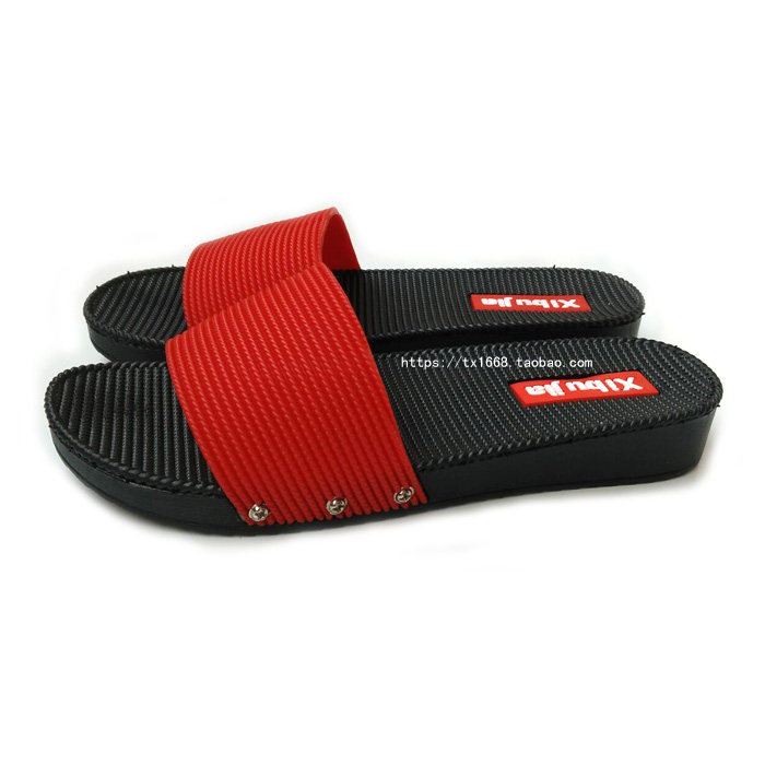 2022 Summer Casual Little Wedge Heel Comfortable Waterproof Platform Fashion Lady Home Red Indoor Non-Slip Women's Slippers