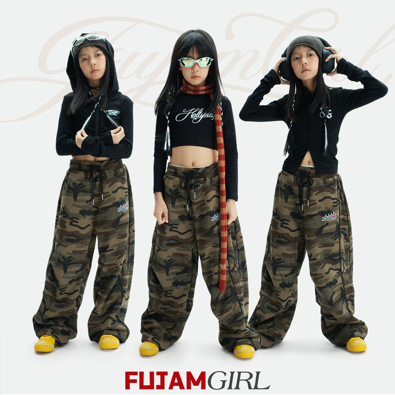 Fujam Street Dance Trendy Brand Girls' Jazz Outfit Camouflage Suit Hooded Long-Sleeve Jacket Hip-Hop Stylish Casual Pants Fujam Street Dance Trendy Brand Girls' Jazz Outfit Camouflage Suit Hooded Long-Sleeve Jacket Hip-Hop Stylish Casual Pants