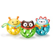 American SKIP HOP baby rattle toy animal hand grab ball baby tooth gum hand bell ring sound