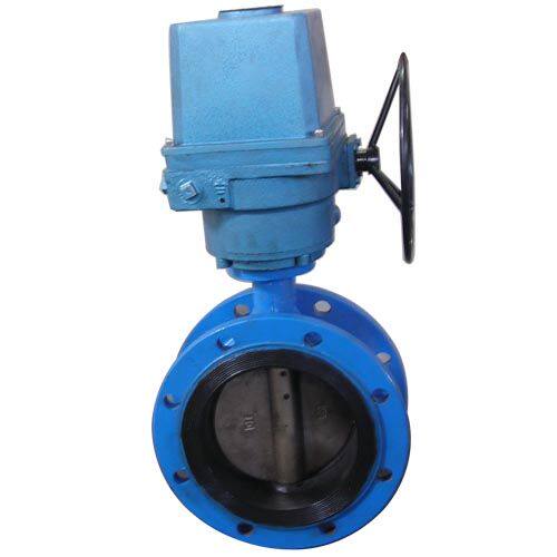 Electric valve soft seal flange butterfly valve D941X - 16 LQ actuator