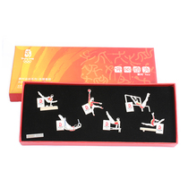 Gymnastics badges set of 6 competition sports series numbered and limited to 20000 Olympic Games 2008 brand new and original