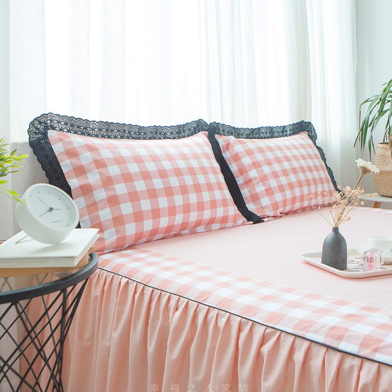 Châu Âu giường bao gồm giường váy bông không có giường đuôi giường váy có thể được trang bị với bốn bộ bông bên trái và bên phải của cột baffle giường váy