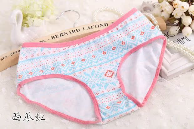 Cotton nguyên chất phong cách dân tộc retro eo thấp sinh viên tóm tắt tam giác thoải mái Cotton đồ lót phụ nữ hộp quà tặng tải - Bộ quà tặng quần sịp con voi