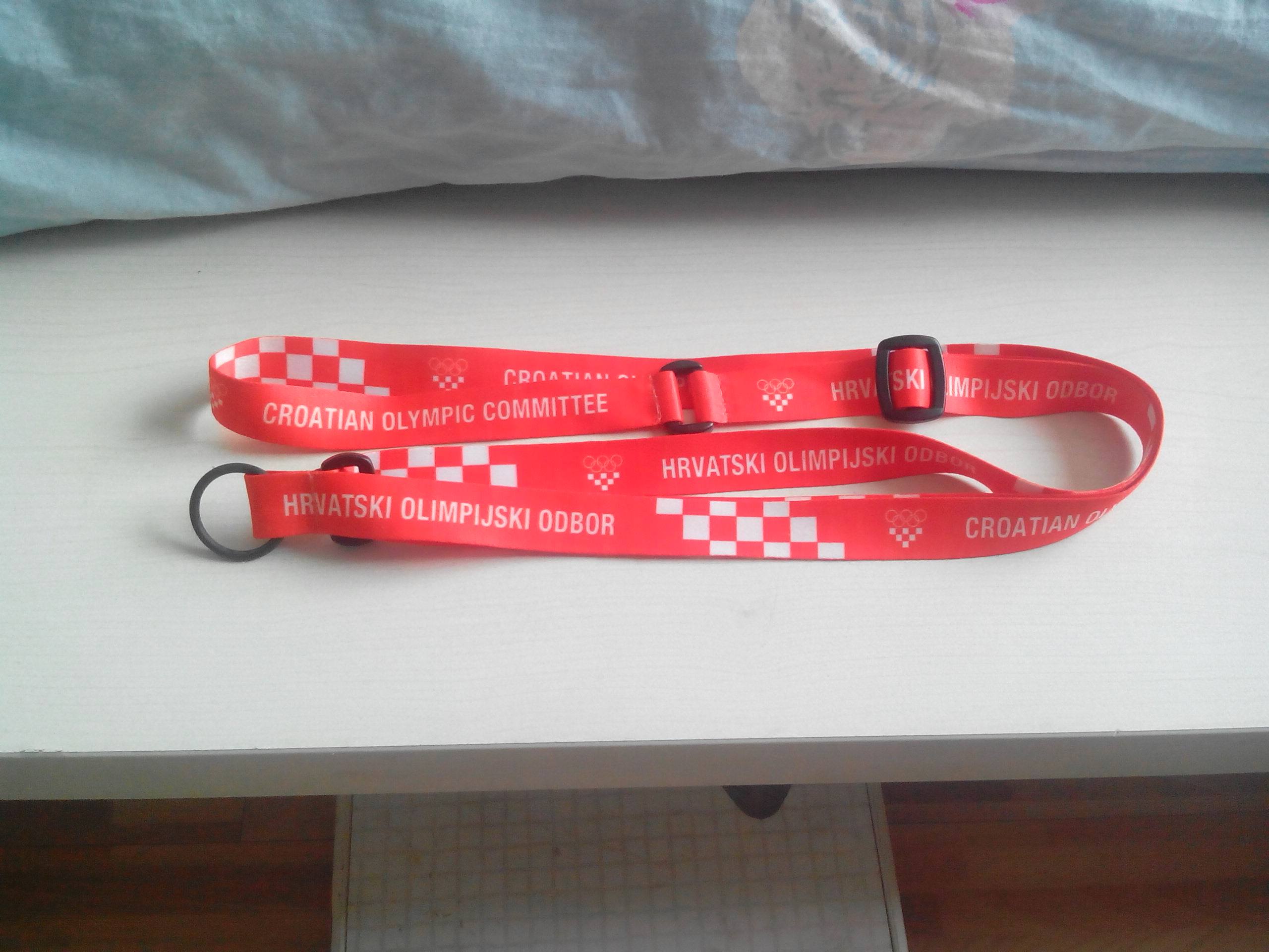 London 2012 Olympic Lanyard Official Croatian Delegation Official Iddylature IOC Iddyll