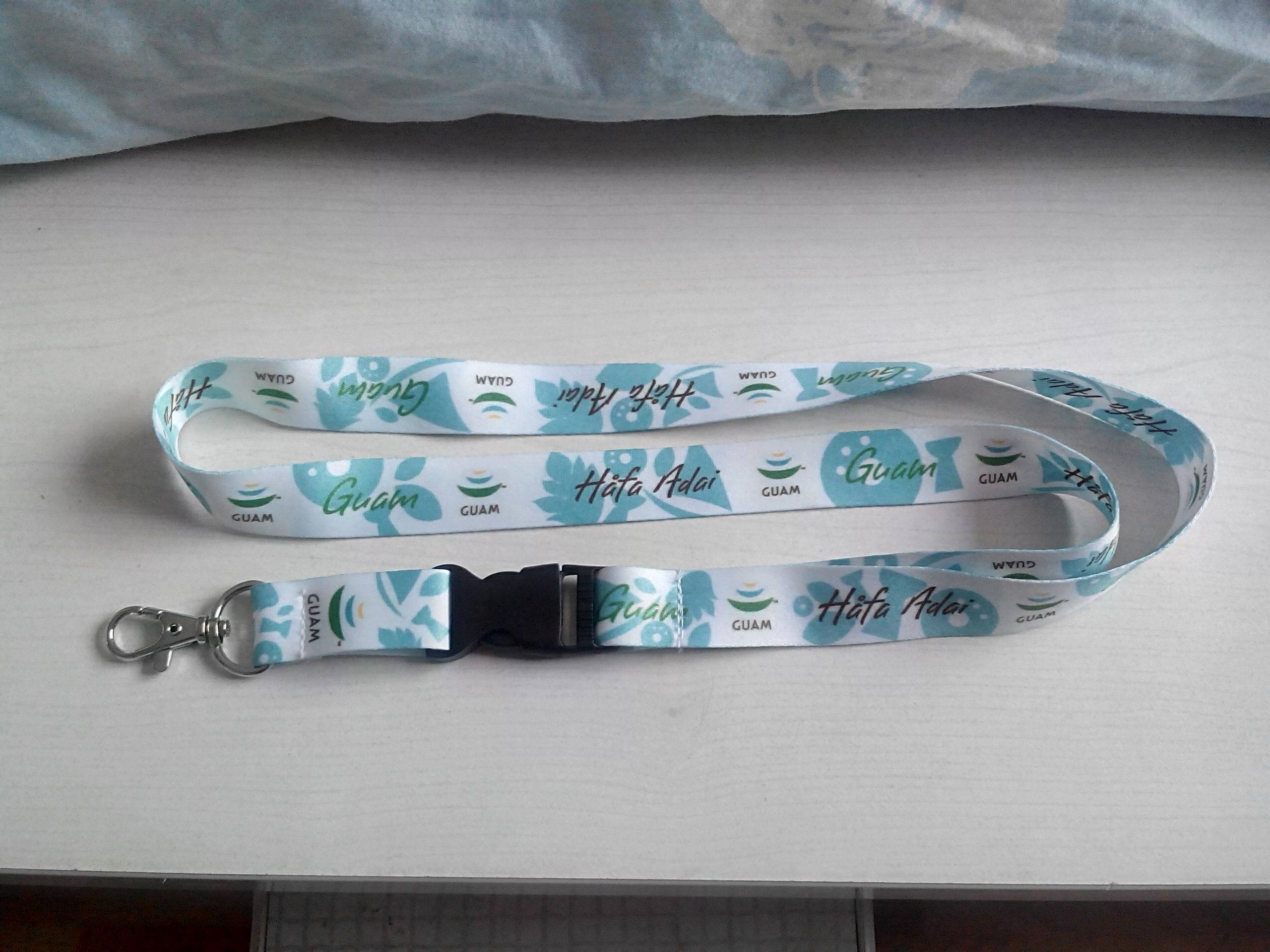 2012 London Olympics lanyard Guam delegation official certificate lanyard Guam Olympic Committee certificate lanyard
