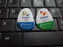 2016巴西里约奥运会残奥会徽章 赞助商ALIANSCE购物中心徽章 一对