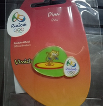 2016 Brazil Rio Olympic Games Badges Mascot Competition Badges Wrestling Badges