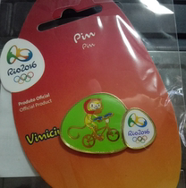 2016 Brazil Rio Olympic Games badges mascot event badges BMX bicycle badges