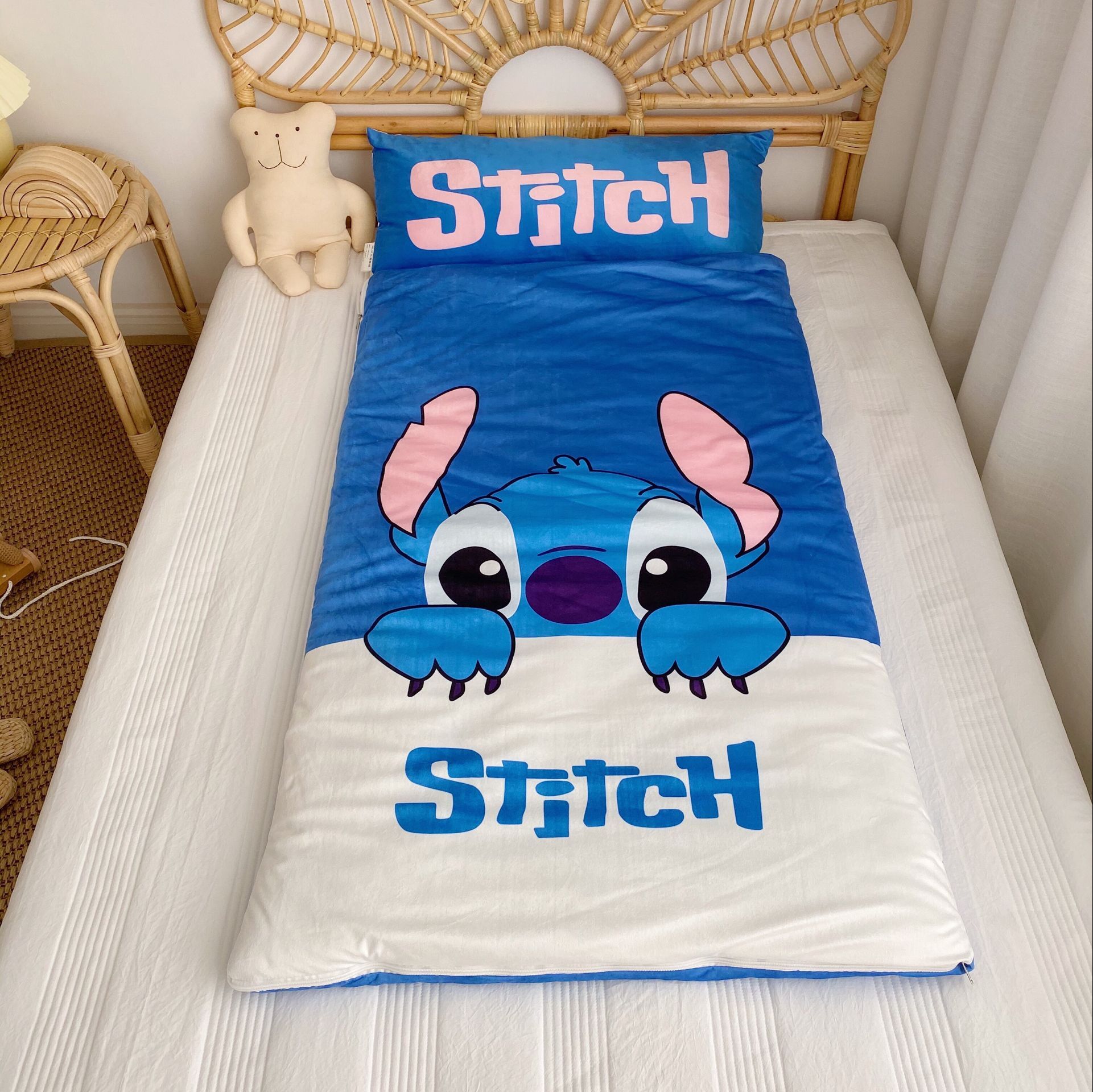 Fall/Winter Children's Kindergarten Nap Anti-Kick is cartoon Stey Boy Baby Sleeping Bag Cotton ThickEn Warm Artifact