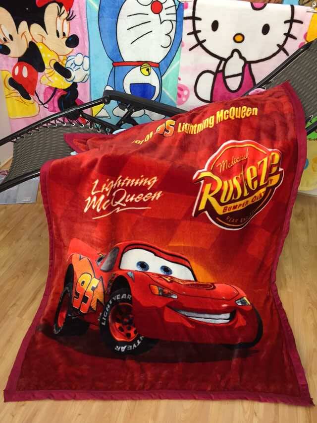 Spring and summer thin season super soft cartoon baby baby blanket Kindergarten nap cover blanket Flannel child blanket