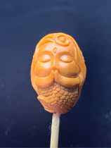 Olive core mermaid Wenplay handmade nuclear carving single piece pendant key chain cartoon bracelet accessories