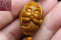 Olive nuclear mermaid Wen play handmade nuclear carving single piece pendant key chain cartoon bracelet accessories