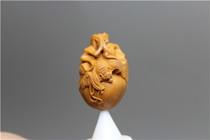 Olive Core Carving Bat Gourd