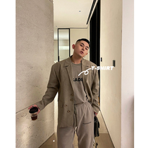 GAHKSTUDIO X MAGADETH Premium Fabric Cheese Matcha Color T-SHIRT Short Sleeve