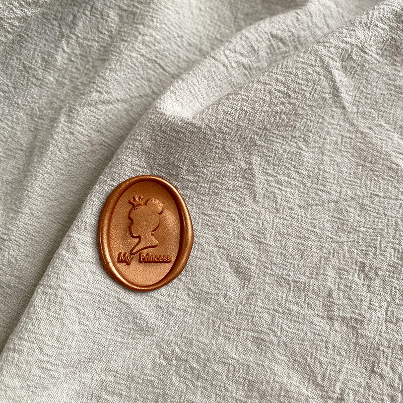 Fire lacquer stamp finished product My Princess girl crown avatar Tear and stick