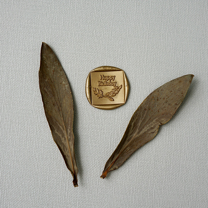 Single fire lacquer stickup seal finished products Happy birthday Happy Birthday rip i.e. post retro retro