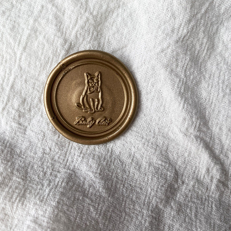 Baby Cat cat wax seal finished product tear and stick diameter 25mm