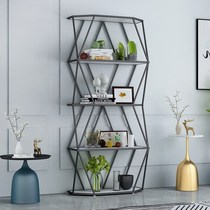 Nordic creative Shelf shelf modern simple floor shelf screen partition office living room display stand