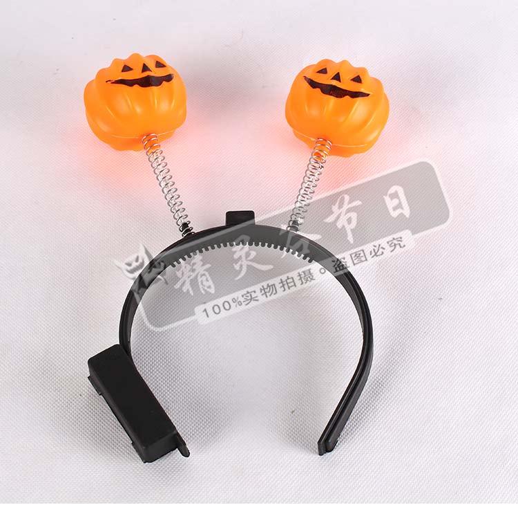 Glowing đầy màu sắc headband headband bí ngô Trẻ em cảnh thay đồ cung cấp đèn bí ngô - Sản phẩm Đảng / Magic / Hiệu suất phụ kiện hóa trang halloween
