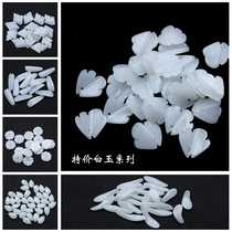 100 special products straight Chrysanthemum Water drop leaves White Jade petals DIY hair hairpin headwear accessories material