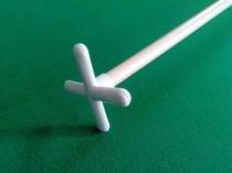 Snooker American billiard club special rack rod plastic cross rod head elevated low rod rack cross fork