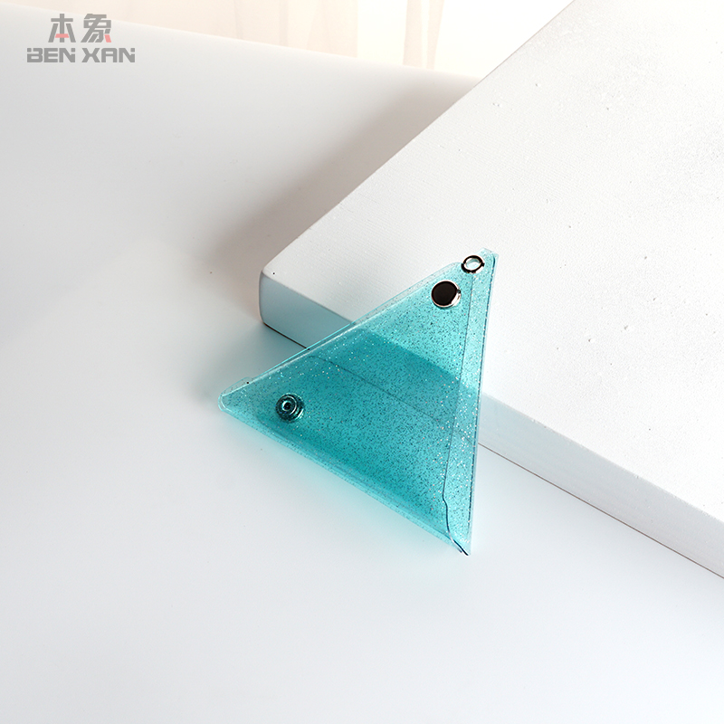 Ben Elephant Classic Transparent Triangle Bag Mesh Red Cute Jelly Girl Hearts Korea Ins Coin Bag Zero Money Collection Bag