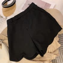 Fashionable autumn little God pants personality petals wavy edge high waist suit shorts 2021 new products Joker stack wear hot pants