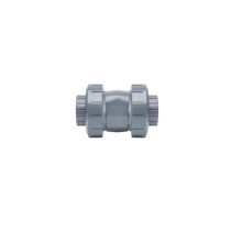 PVC silk mouth type double check valve PVC check valve Double Live check valve UPVC check valve