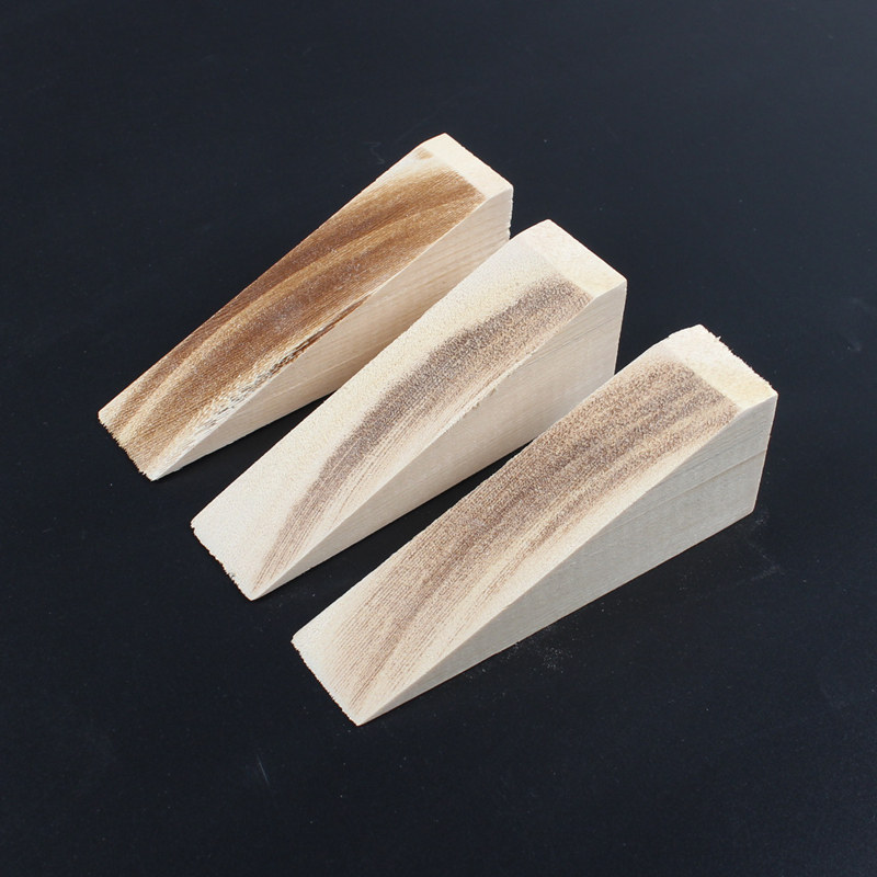 Furniture table cabinet bed doors and windows Triangle Wood solid wood wedge oblique wood block Cork wooden Shaw stall camera Slide Pad pad
