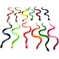 Simulation soft rubber toy snake trick scary little reptile April Fools Day Cobra rubber field snake fake snake model