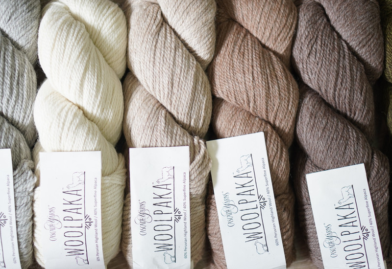 [Woolpaka] American Cascadewoolpaka 60% Wool 40% Alpaca Yarn, Medium Thickness, 100 Grams/Ball