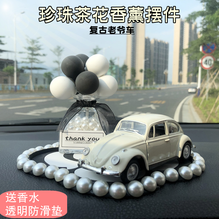 Cute goddess car pearl camellia aromatherapy ornaments car interior decoration net red creative perfume seat temperament female