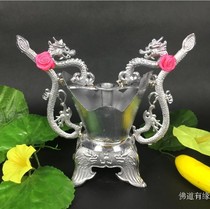Wedding Cauldron Traditional Chinese Tin Fume Furnace Wedding Supplies Bride Bride with Home Silver